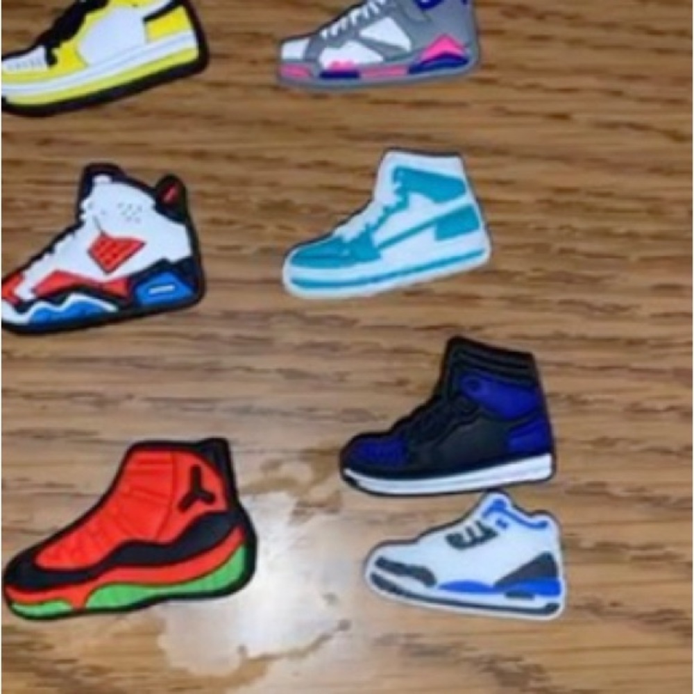 Shoe croc charms. Jordan’s, dunks, Nikes, converse, comment which ones you want.